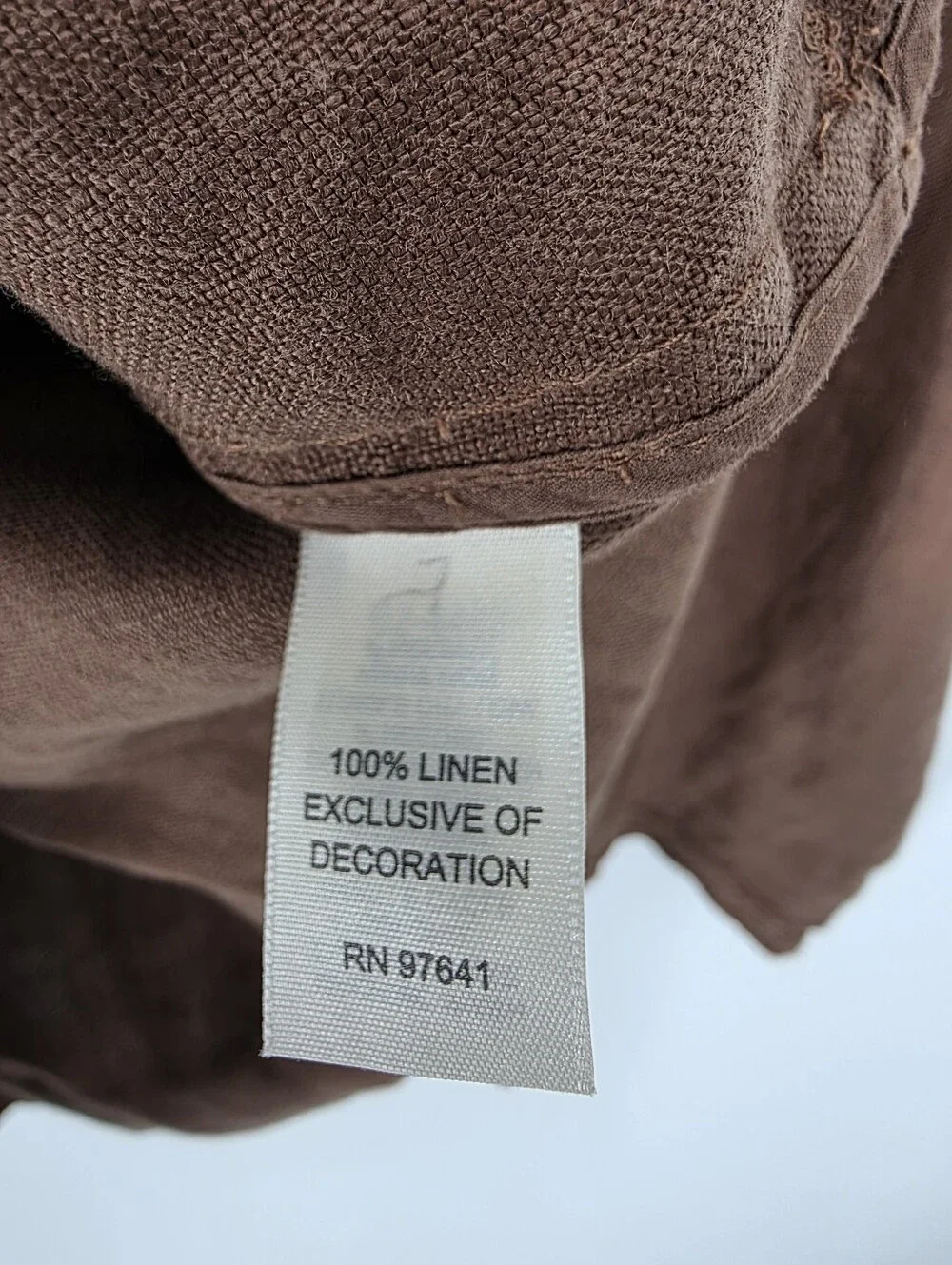 J. Jill Brown Linen Jacket, Sz M